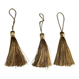 Elegant Gold Tassel Set of 3